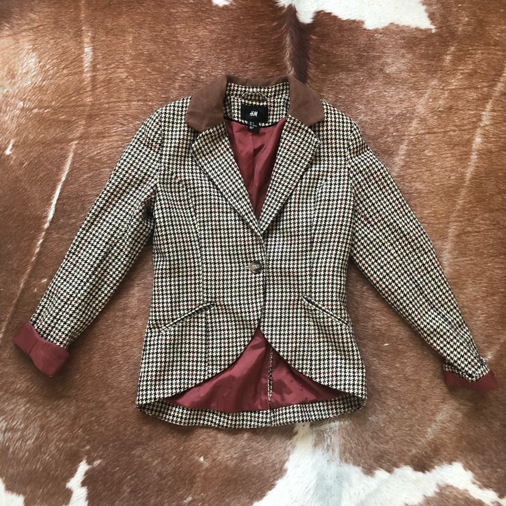 H&M herringbone blazer